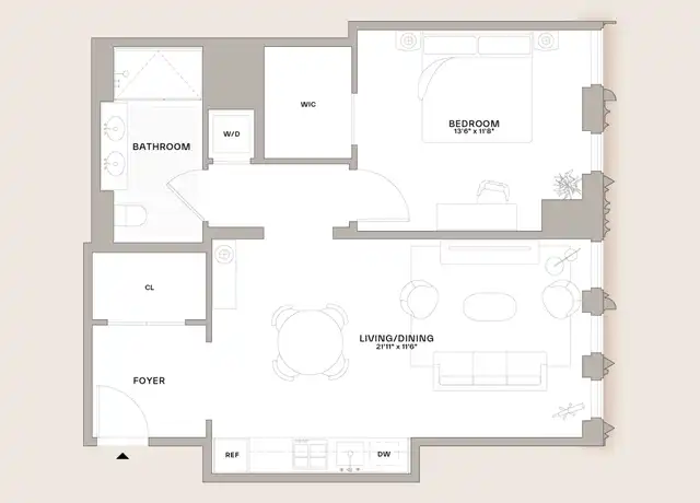 Property at 55 Fleet St Unit 51D, Brooklyn, NY, 11201, 1 bed, 1 bath, [object Object]