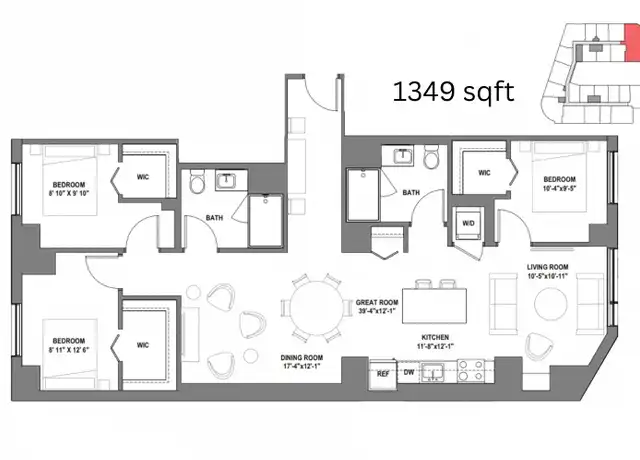 Property at 918 W School St Unit 422, Chicago, IL, 60657, 3 beds, 2 baths, [object Object]