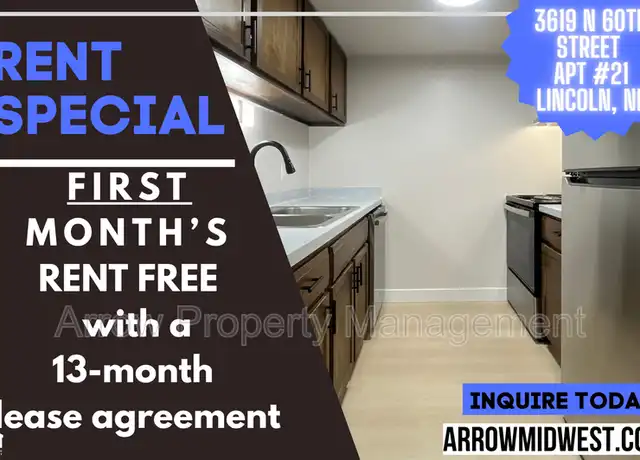Property at 3619 N 60th St Unit 21, Lincoln, NE, 68507, 1 bed, 1 bath, [object Object]