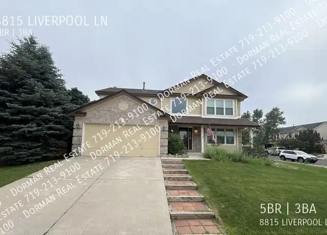 Property at 8815 Liverpool Ln, Colorado Springs, CO, 80920, 5 beds, 3 baths, [object Object]