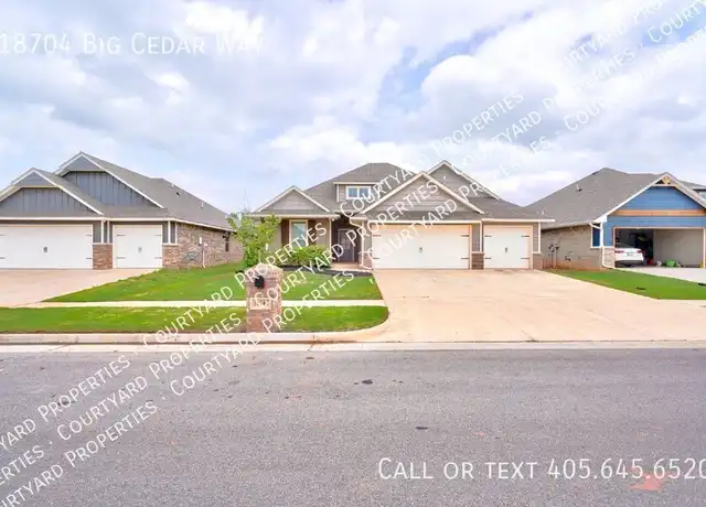 Property at 18704 Big Cedar Way, Edmond, OK, 73012, 4 beds, 2 baths, [object Object]