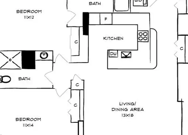 Property at 2200 Benjamin Franklin Pkwy Unit 2B-W0514, Philadelphia, PA, 19130, 2 beds, 2 baths, [object Object]