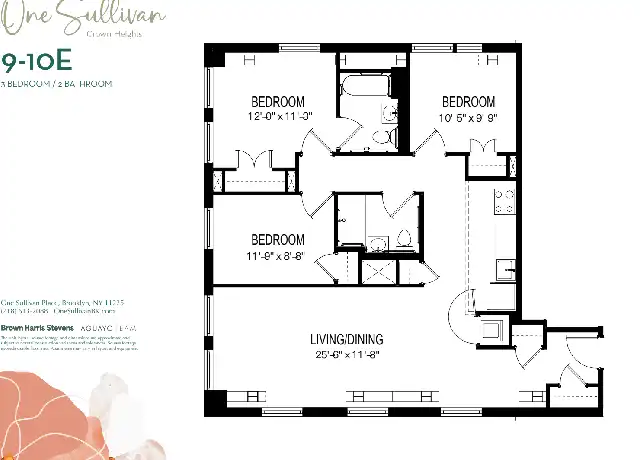 Property at 1 Sullivan Pl Unit 10E, Brooklyn, NY, 11225, 3 beds, 2 baths, [object Object]