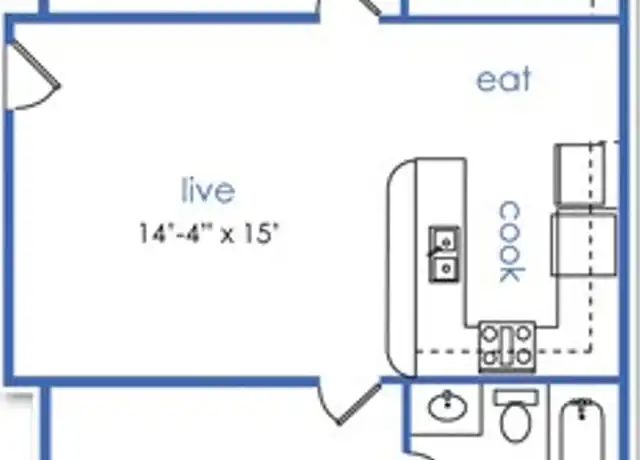 Property at 1004 W Mulberry St Unit 2, Denton, TX, 76201, 1 bed, 1 bath, [object Object]