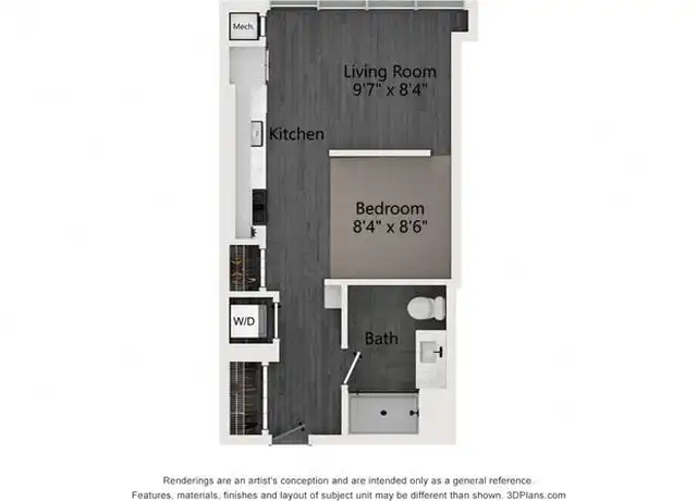 Property at 1454 W Randolph St Unit 705, Chicago, IL, 60607, 0 beds, 1 bath, [object Object]