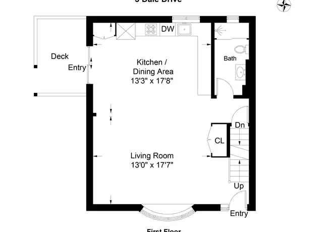 Property at 3 Dale Dr, Greenwich, CT, 06831, 3 beds, 2 baths, [object Object]