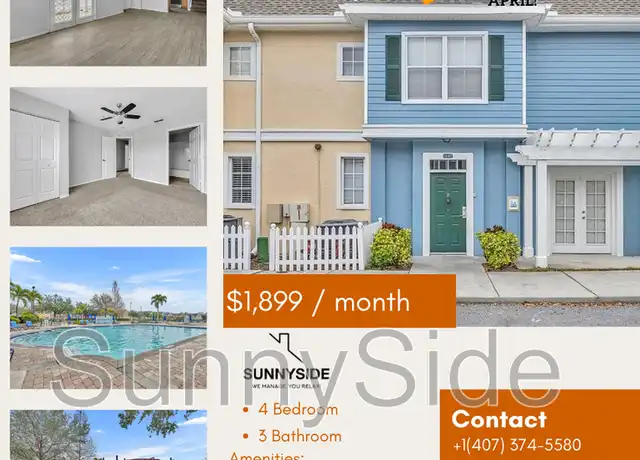 Property at 4004 San Gallo Dr Unit 13-107, Kissimmee, FL, 34741, 4 beds, 3 baths, [object Object]