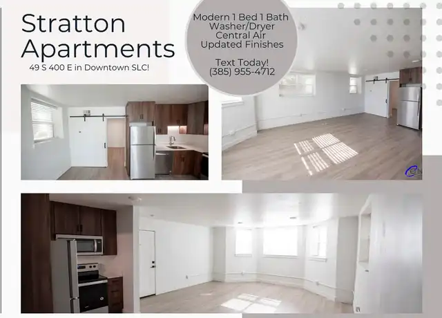 Property at Stratton Apartments - 49 S 400 E, Salt Lake City, UT, 84111, 1 bed, 1 bath, [object Object]