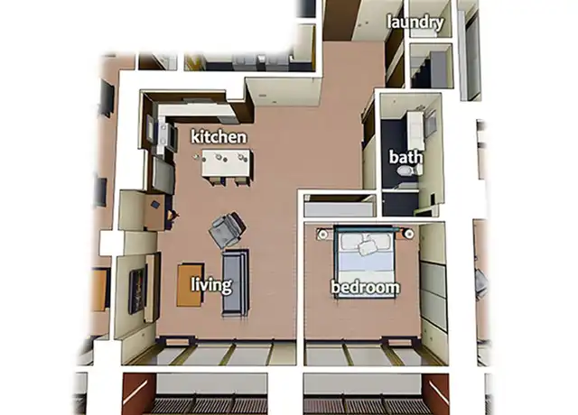 Property at 180 E Water St Unit 5106, Kalamazoo, MI, 49007, 1 bed, 1 bath, [object Object]