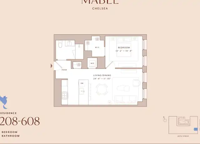 Property at 335 8th Ave Unit 308, New York, NY, 10001, 1 bed, 1 bath, [object Object]