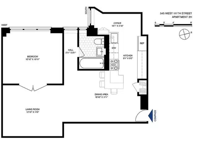 Property at 545 W 111th St, New York, NY, 10025, 1 bed, 1 bath, [object Object]