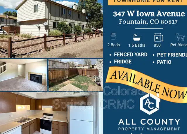 Property at 347 W Iowa Ave, Fountain, CO, 80817, 2 beds, 1.5 baths, [object Object]