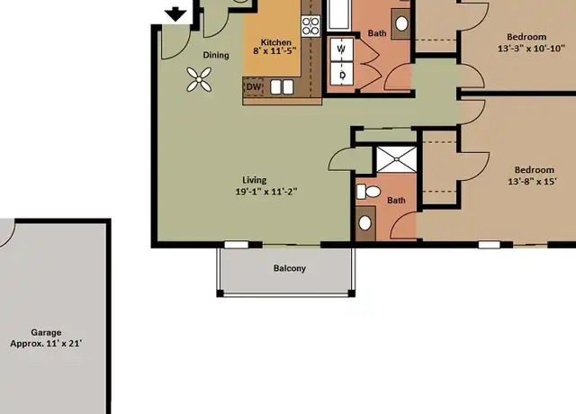 Property at Watertown Park Apartments, LLC - 1348 N 4th St, Watertown, WI, 53098, 1-2 bed, 1-2 bath, Contact for Price