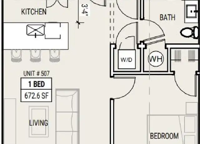 Property at 1035 Commonwealth Ave Unit 507, Boston, MA, 02215, 1 bed, 1 bath, [object Object]