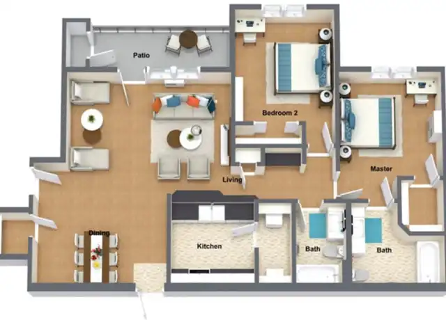 Property at The Lusitano - 5420 W Barnes Rd, Spokane, WA, 99208, 2 beds, 2 baths, [object Object]