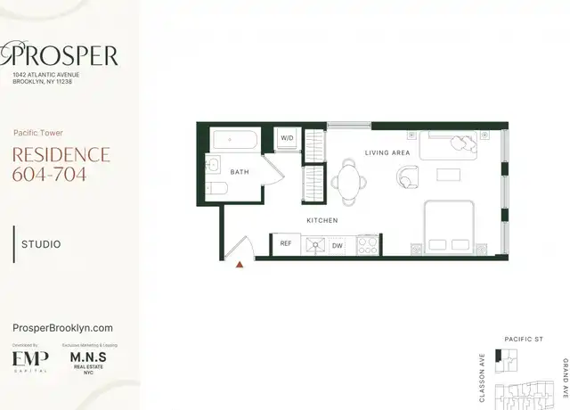 Property at 1042 Atlantic Ave Unit 604, Brooklyn, NY, 11238, 1 bed, 1 bath, [object Object]
