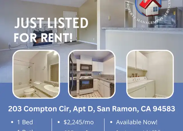 Property at 203 Compton Cir Unit D, San Ramon, CA, 94583, 1 bed, 1 bath, [object Object]
