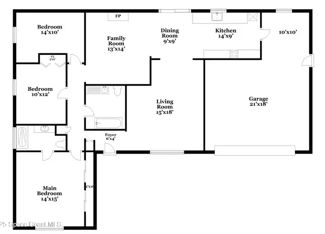 Property at 1965 Meadow Ln, Titusville, FL, 32780, 3 beds, 2 baths, [object Object]