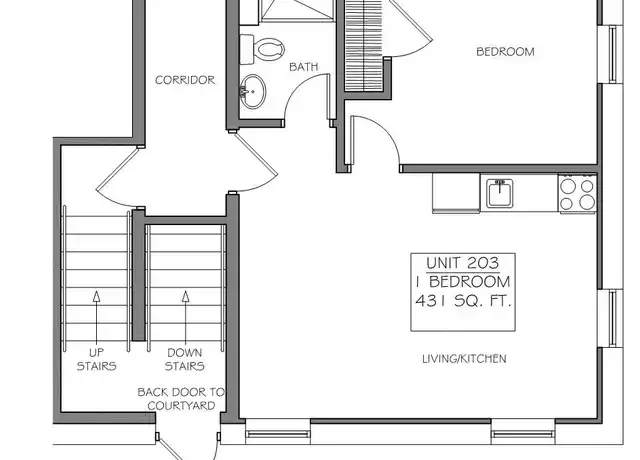Property at 1421 P St Unit 203, Lincoln, NE, 68508, 1 bed, 1 bath, [object Object]
