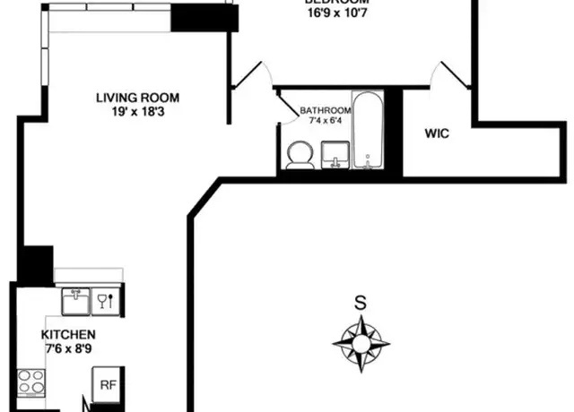 Property at 200 Riverside Blvd Unit 9F, New York, NY, 10069, 1 bed, 1 bath, [object Object]