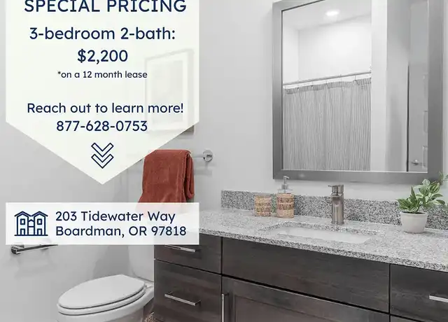Property at Tidewater Communities - 203 Tidewater Way, Boardman, OR, 97818, 1-3 bed, 1-2.5 bath, [object Object]