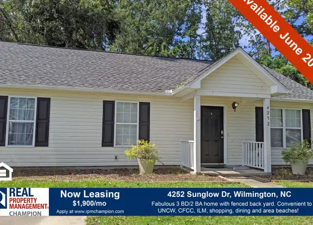 Property at 4252 Sunglow Dr, Wilmington, NC, 28405, 3 beds, 2 baths, [object Object]
