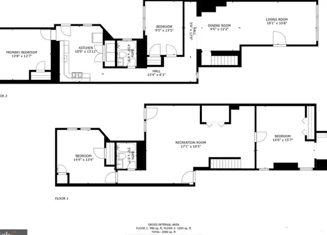 Property at 1133 Euclid St NW Unit B, Washington, DC, 20009, 4 beds, 2 baths, [object Object]