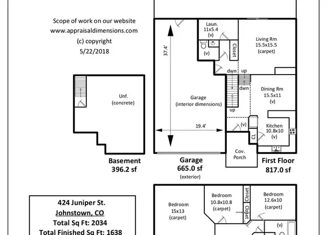 Property at 424 Juniper St, Johnstown, CO, 80534, 3 beds, 2.5 baths, [object Object]