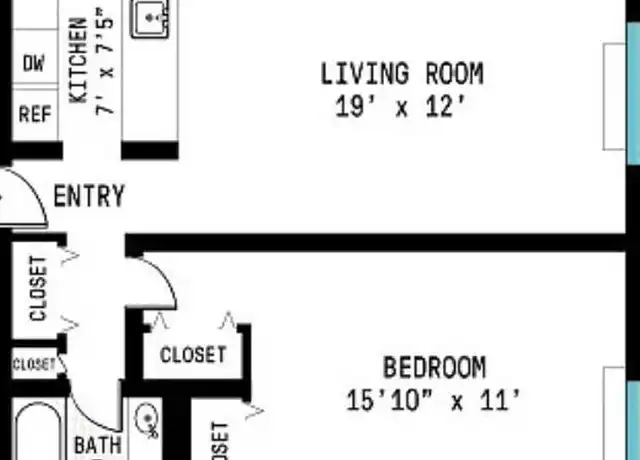 Property at 280 Rector Pl Unit 2I, New York, NY, 10280, 1 bed, 1 bath, [object Object]