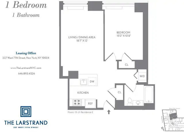 Property at 227 W 77th St Unit 20-E, New York, NY, 10024, 1 bed, 1 bath, [object Object]