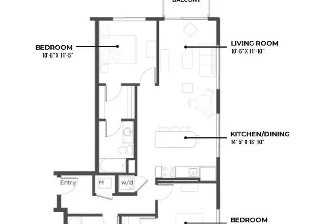 Property at 2323 Howard St Unit HW-636, Omaha, NE, 68102, 2 beds, 2 baths, [object Object]