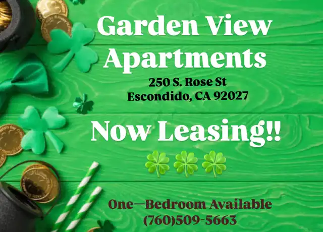 Property at Garden View Apts - 250 S Rose St, Escondido, CA, 92027, 1 bed, 1 bath, [object Object]