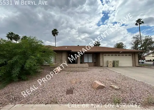Property at 5531 W Beryl Ave, Glendale, AZ, 85302, 4 beds, 2 baths, [object Object]