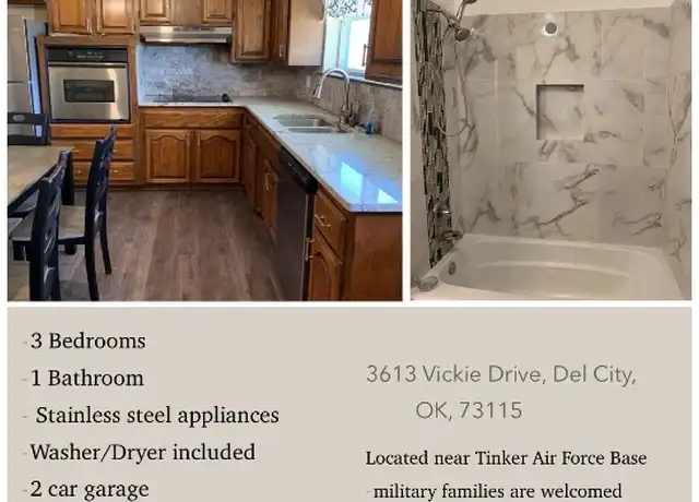 Property at 3613 Vickie Dr, Oklahoma City, OK, 73115, 3 beds, 1.5 baths, [object Object]