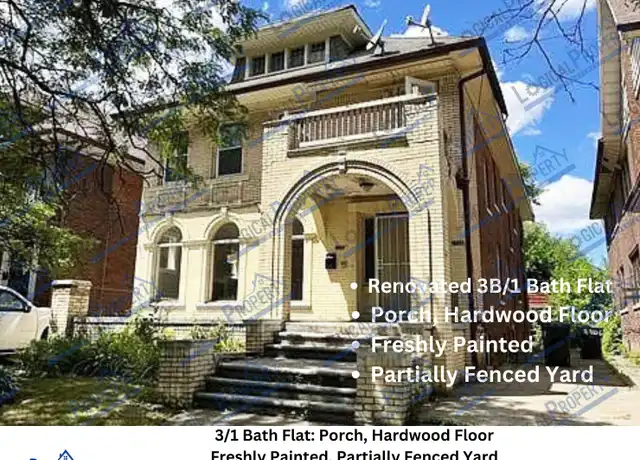 Property at 2704 Webb St Unit Webb_2704 LWR, Detroit, MI, 48206, 3 beds, 1 bath, [object Object]