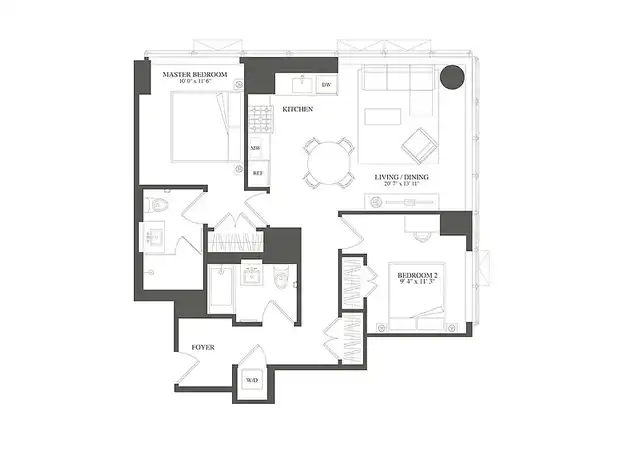 Property at 3 Court Sq W Unit 4908, Long Island City, NY, 11101, 2 beds, 2 baths, [object Object]