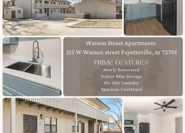 Property at 215 W Watson St, Fayetteville, AR, 72701, 1 bed, 1 bath, [object Object]