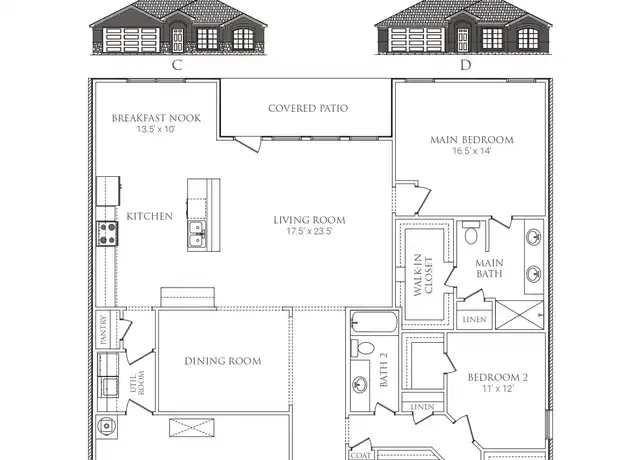Property at 607 Cottage Row, Mabank, TX, 75147, 4 beds, 2 baths, [object Object]