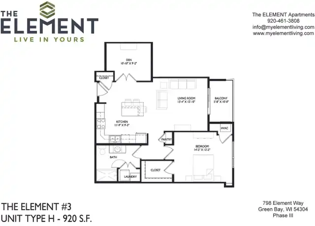 Property at 798 Element Way Unit 316, Ashwaubenon, WI, 54304, 1 bed, 1 bath, [object Object]