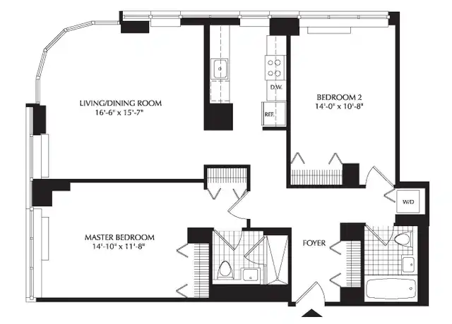 Property at 250 W 93rd St Unit 10F, New York, NY, 10025, 2 beds, 2 baths, [object Object]