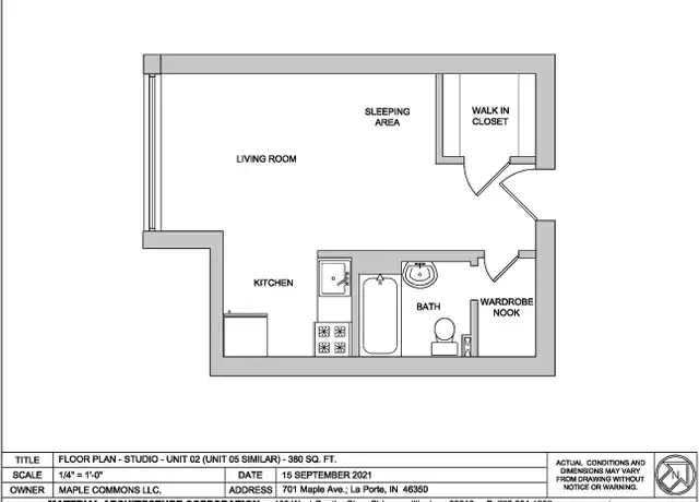 Property at 701 Maple Ave Unit 305, La Porte, IN, 46350, 0 beds, 1 bath, [object Object]