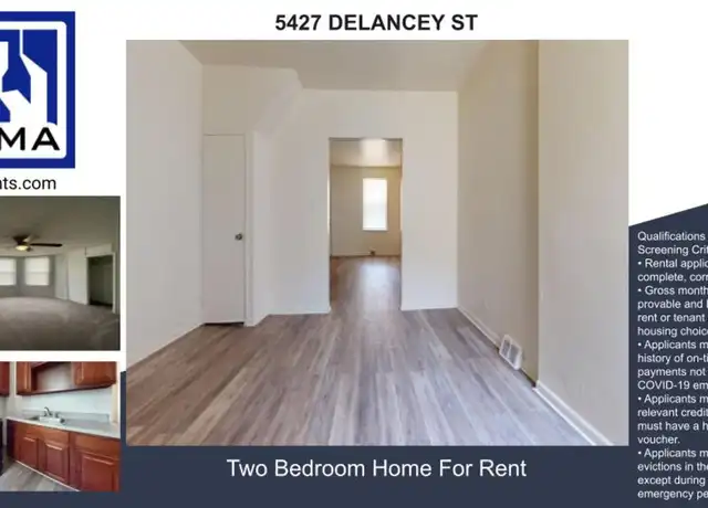 Property at 5427 Delancey St, Philadelphia, PA, 19143, 2 beds, 1 bath, [object Object]