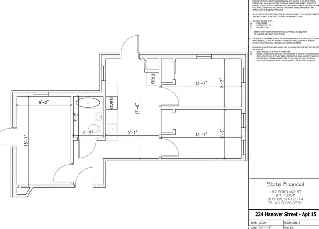 Property at 224 Hanover St Unit 17, Boston, MA, 02113, 3 beds, 1 bath, [object Object]
