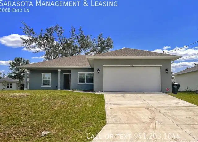 Property at 4068 Enid Ln, North Port, FL, 34288, 3 beds, 2 baths, [object Object]
