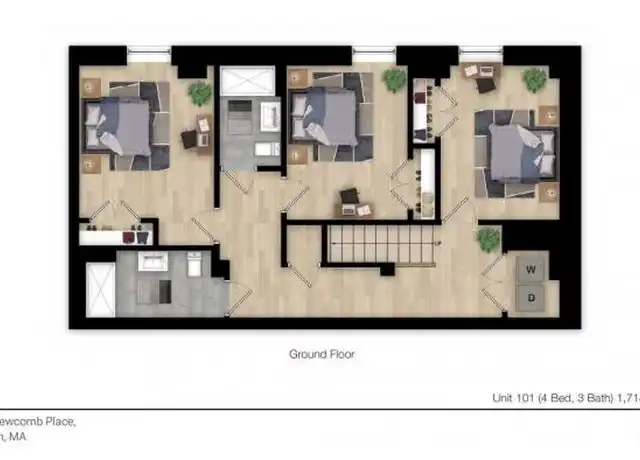 Property at 6 Newcomb St, Boston, MA, 02118, 4 beds, 3 baths, [object Object]