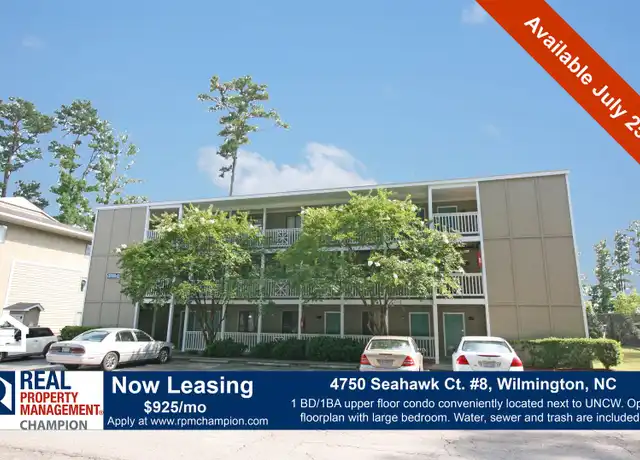 Property at 4750 Seahawk Sq #8, Wilmington, NC, 28403, 1 bed, 1 bath, [object Object]