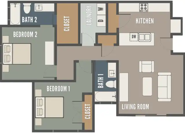 Property at White Dome Apartments - 6002 S White Mountain Dr, St. George, UT, 84790, 2 beds, 2 baths, [object Object]