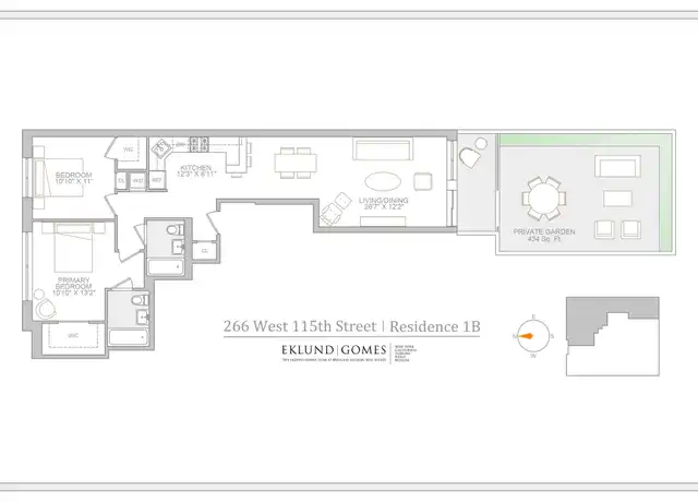 Property at 266 W 115th St Unit 1B, New York, NY, 10026, 2 beds, 2 baths, [object Object]