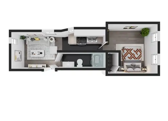 Property at 703 9th Ave Unit 4D, New York, NY, 10019, 1 bed, 1 bath, [object Object]