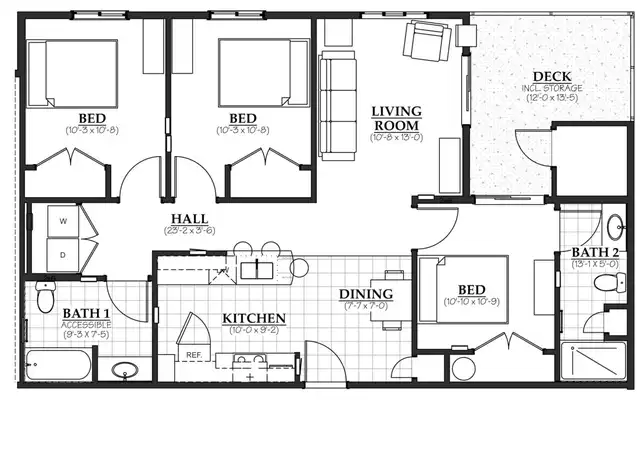 Property at The Flats at Terre View - Building E - 1880 NE Terre View Dr, Pullman, WA, 99163, 3 beds, 2 baths, [object Object]